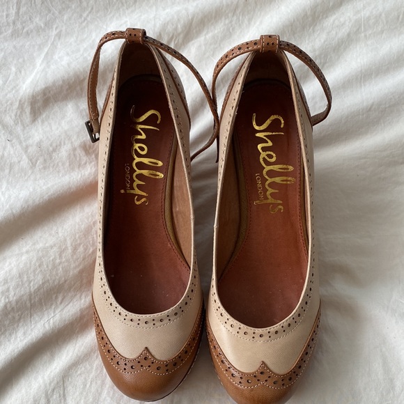 Shellys London Serena Tan Heels - Picture 2 of 5